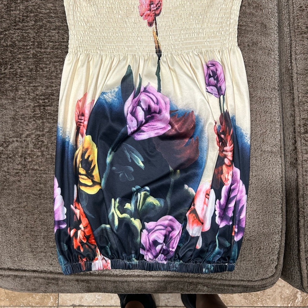 Floral Print blouse with elastic waist